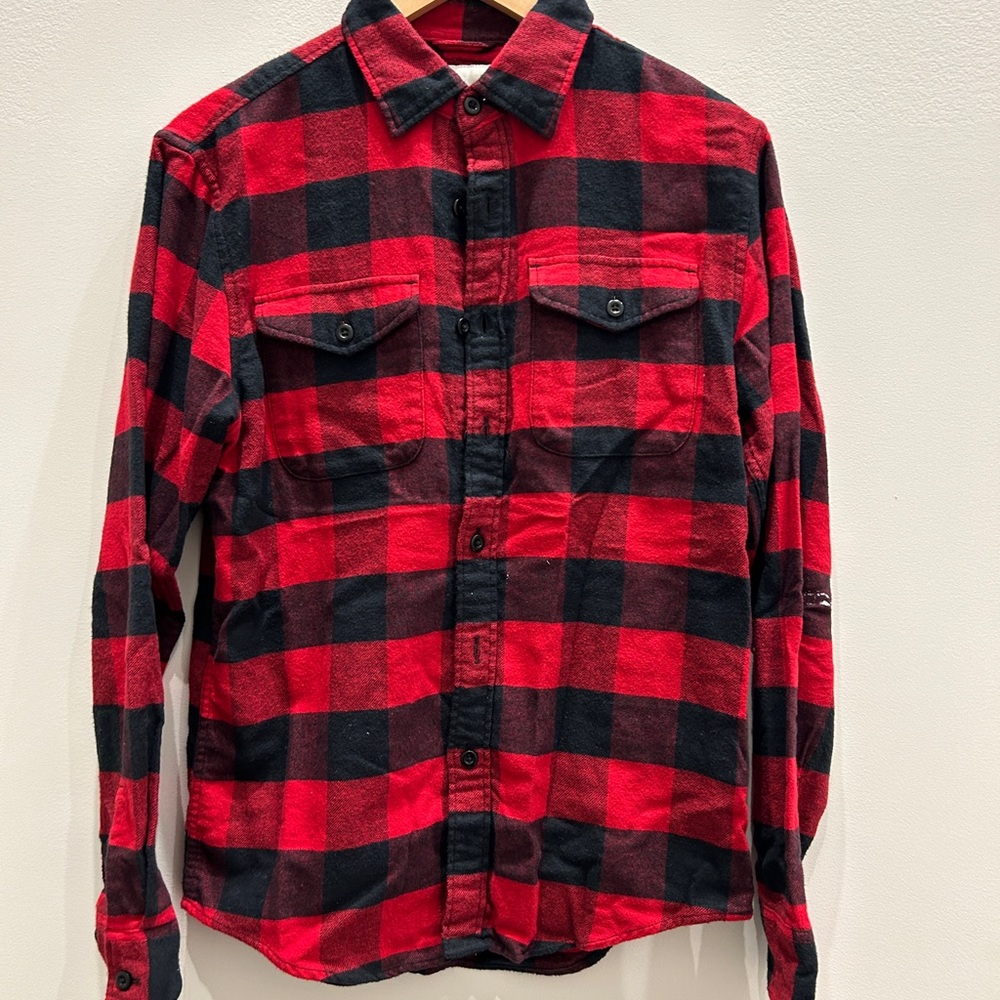 American Eagle Outfitters Red and Black Checkered Shirt